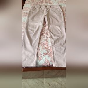 WHITE HOUSE BLACK MARKET Blush skinny jeans